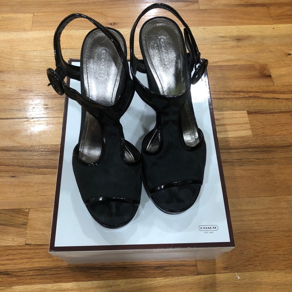 Coach Lydia Black Heels